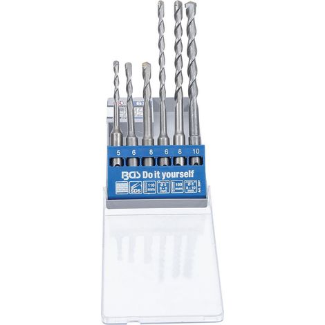 Lot de 6 forets emmanchement sds plus pointe en carbure de tungstene 5 - 10 mm (1/3)
