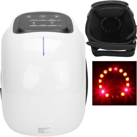 Elektrisches Kniemassagegerät, lindert Schmerzen mit Vibration, Wärmekompression und Rotlicht 85816 (1/4)