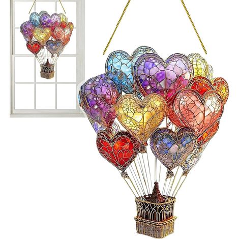 Rasendekoration aus Buntem Heißluftballon dekorative
