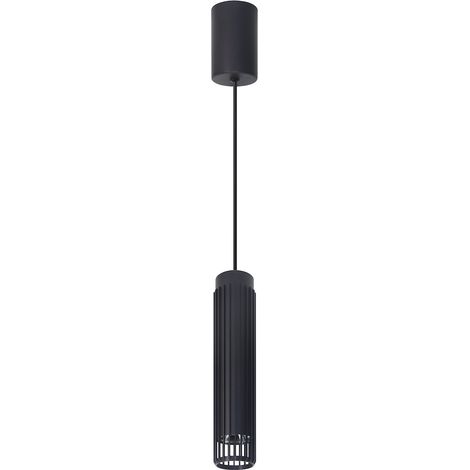 Lámpara colgante vertical 1 GU10 negra ALU milagro ML0298 (1/5)