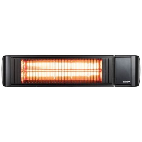 Chauffage Mural Infrarouge - 2kW - 660x145x145mm - Noir - Bluetooth - Saro (1/5)