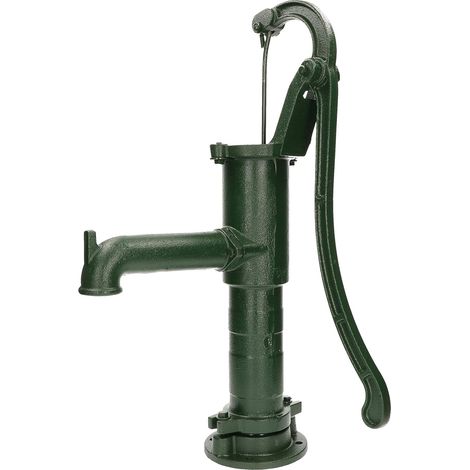 Kotarbau – Pompe manuelle en fonte – Couleur vert vintage – Performance 28 l/min – Aspiration jusqu'à 8 m – Pour fontaines et réservoirs (1/5)