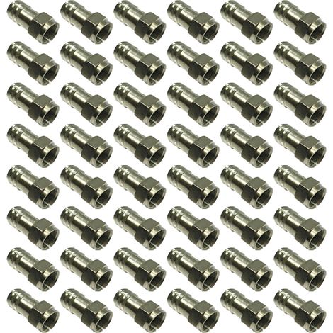Lot de 50 connecteurs type F en laiton RG6 – male 75Ω Unispectra SC-Fm-6-C.360HEX (1/3)