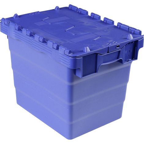 VISO DSW 4332 Klappdeckelbox (B x H x T) 400 x 320 x 300 mm Blau 1 St. (1/2)