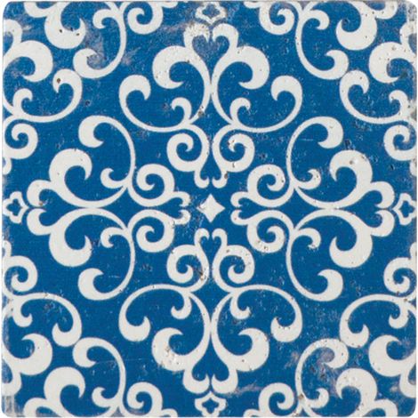 CARREAU BAROQUE BLEU ALÉATOIRE 1 PIÈCE 10 x 10 CM CASA LINEA