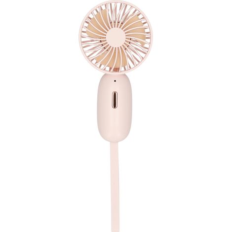 Mini ventilador portátil de mano, recargable y con 3 velocidades, ideal para la oficina, el hogar, los viajes y los desplazamientos. Funciona con pilas. (1/5)