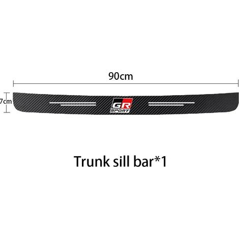 (1 pièce pour GR SPORT) Bande de protection adhésive en fibre de carbone pour seuil de porte de voiture,film protecteur étanche pour Toyota GR Sport,Gazoo Racing,RAV4,C-HR,Mirai (1/3)