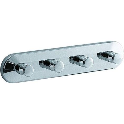 GEDY 21281300100 Percha Cuadruple Cromall Cromo - ref: 21281300100