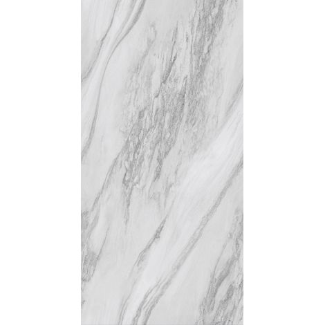 Carrelage sol / mur effet marbre blanc SHADOW GREY l.60 x L.120 cm Brillant LIMCARO