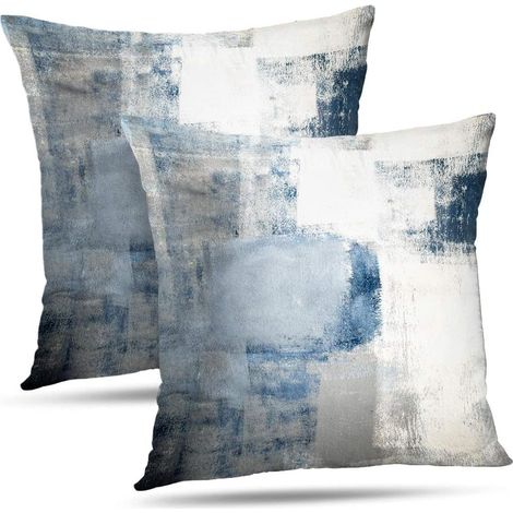 Moderne Dekokissen, Bezug 45x45 cm, schlichtes Design, perfekt für Sofa oder Bett.