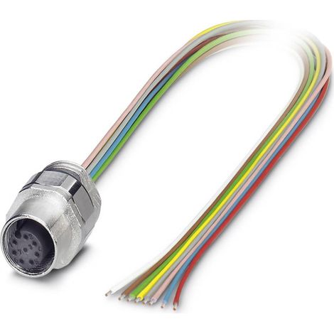 Phoenix Contact 1513761 Connettore da pannello per sensore o attuatore M12 Presa 0.50 m Numero di poli: 8 1 pz.