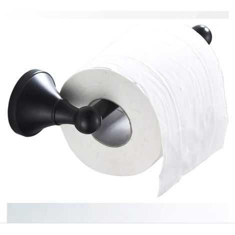 Antiker Toilettenpapierhalter zur Wandmontage, Retro-Badezimmerrollenhalter, Toilettenpapierhalter, schwarz