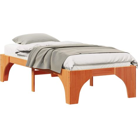 Maison Exclusive - Cadre de lit Marron 90 x 200 cm Pin massif (1/5)