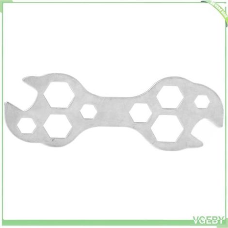 Clé hexagonale plate - FAFEICY - Modèle multifonction - 10 tailles 8–17 mm - Acier forgé - Compact et précis (1/5)