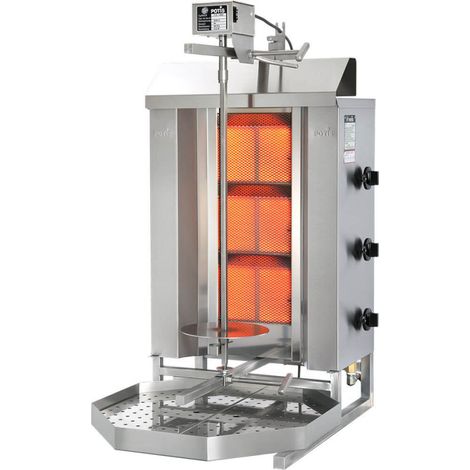 Gyros, kebab à gaz 10,5 KW - Stalgast