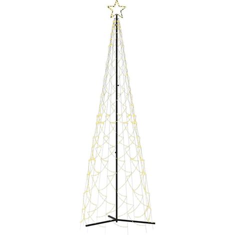 Albero di Natale  Albero natalizio  Albero festivo a forma di cono luce Bianca Calda 500 LED 100x300 cm (1/5)