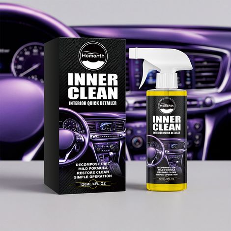 Car interior cleaner, waterless, for removing and restoring stains on seats, headliners, and door panels - 120ml (1/5)