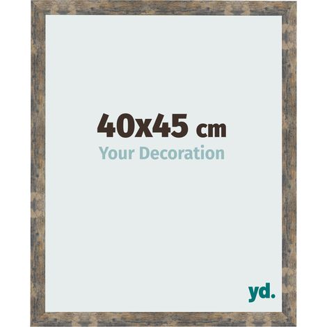 yd. - Cadre photo 40x45 - Bleu Or Melange - MDF - Bologna (1/5)