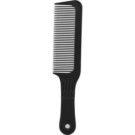 Peigne coiffure professionnel à dents ondulées noir pour salon de coiffure, barbier, coiffeur, outil de stylisme. (1/5)