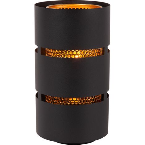 Lucide ROSAS - Tischlampe - Ø 16 cm - 1xE27 - Schwarz (1/4)