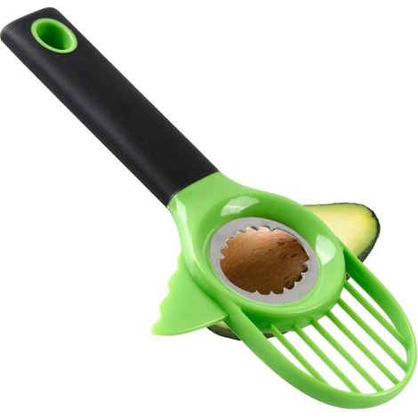 Pelador y cortador de aguacates,Pelador de aguacates con mango ergonómico,utensilios de cocina,removedor de corazón para hombres (1/5)
