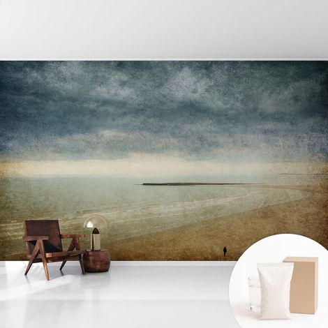 Fototapete - Tapete Vliestapete mit Kleber - Wandtapete Moderne Wandbild Schlafzimmer Wohnzimmer Nostalgische Landschaft 416x254 cm (1/5)