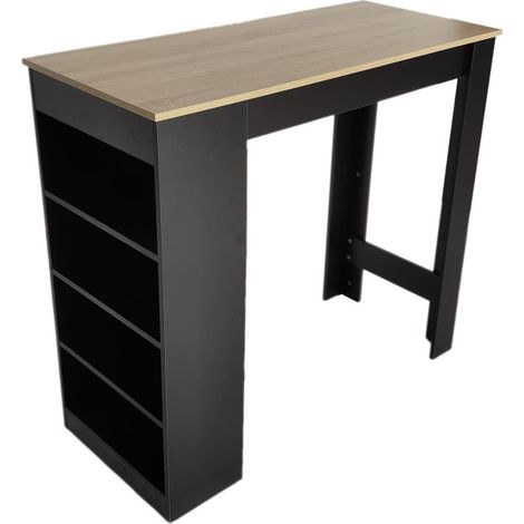 Table de Bar Design 4 Niveaux "Cheers" 115cm Noir (1/5)