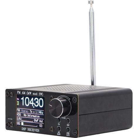 Récepteur radio FM AM 150K à 108MHz précis portable court-onde avec batterie intégrée 3.7V 1000mAh et antenne (1/5)