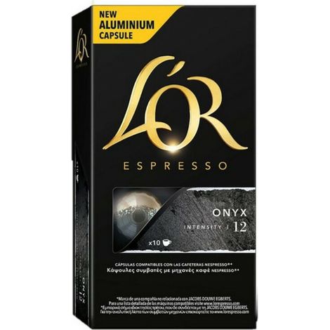 LOr Caffè Capsule Nespresso - Espresso Onyx - Confezione 10 Capsule -