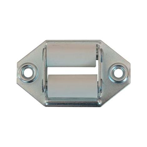 GUIDACINGHIA A RULLI FORI ORIZZONTALI - ZINCATO RULLI NYLON MM 60X35- 50 pezzi