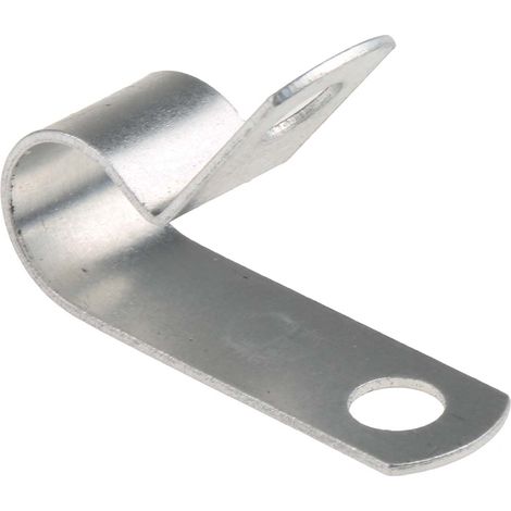 Clip serre-câbles à visser, Ø max 9.5mm en Aluminium ( Prix pour Sachet de 100 ) (1/2)