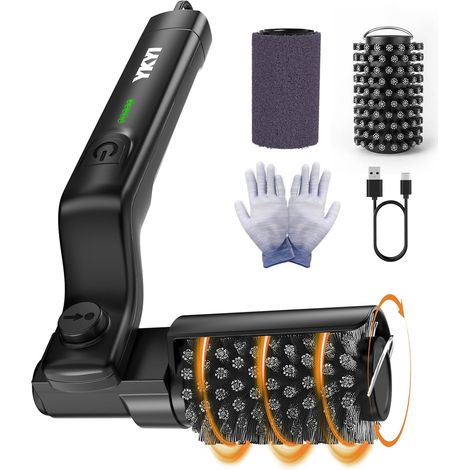 Brosse Barbecue Électrique sans Fil, Rechargeable, IPX7 Têtes acier tissu amovibles, angle 180° 7 positions, 90 min, protection 360°, pour barbecue extérieur et camping (1/5)