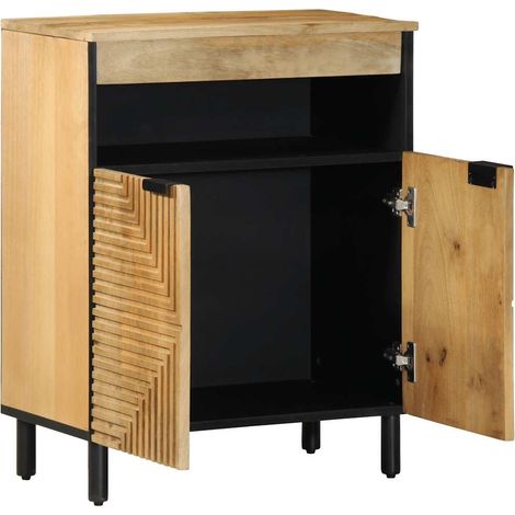 Maison Exclusive - Credenza Marrone 60x33x75 cm in Legno Massello di Mango (1/5)