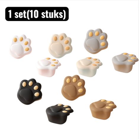 set(10 stuks) - Hoekbescherming - Hoekbeschermers - Kattenpootvorm - Zachte Siliconen Tafelrand Bescherming tegen Stoten - Schattige Dieren Decoratie - Kattenpootpalm (1/5)