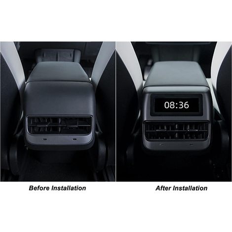 Système d'écran tactile de commande de climatisation pour passagers arrière (Modèle 3 Y) (1/3)