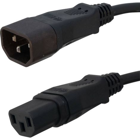 HAWA R773 appareils IEC Câble de raccordement noir 2.00 m X035311 (1/2)