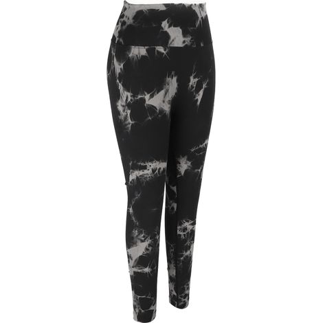Legging Femme Taille Haute Élastique Noir Tie Dye Respirant Séchage Rapide Doux Sans Couture Yoga Pantalon Sport S (1/5)