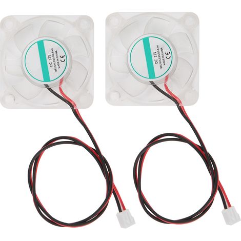 Lot de 2 ventilateurs d'extraction LED 4010 12V avec palier hydraulique pour radiateur mini V6 Hotend