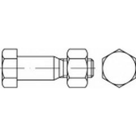 Reidl DIN 7968 Sechskant-Paßschrauben mit Mutter 16x50mm Stahl 5.6 blank (1/2)