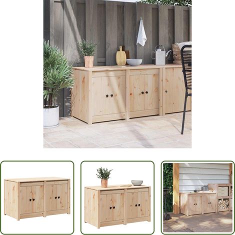 vidaXL Holzschrank - Küchenschrank mit Regal Braun Eichen-Optik 106 x 55 x 64 cm (1/5)
