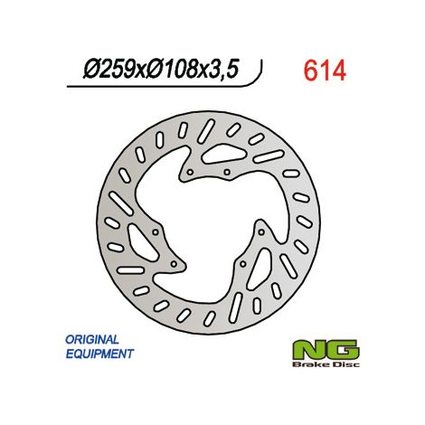 Disco de freno delantero Yamaha/MBK 50-125 Supermoto 260 mm 3,5 mm