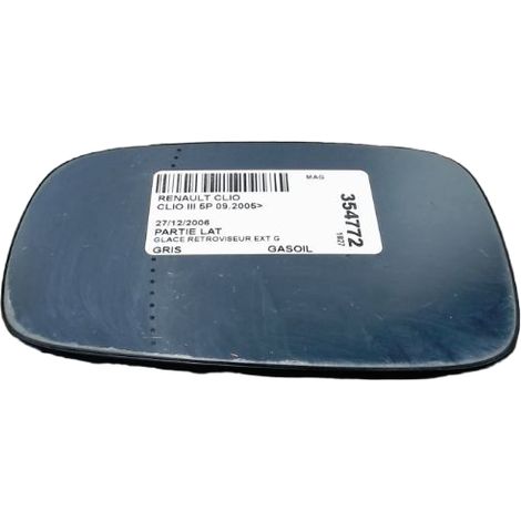 [PRODUIT D'OCCASION] Glace Retroviseur Exterieur G RENAULT Clio III 2005- ♻️ Ref Oe. 7701054752 - Garantie à vie (1/3)