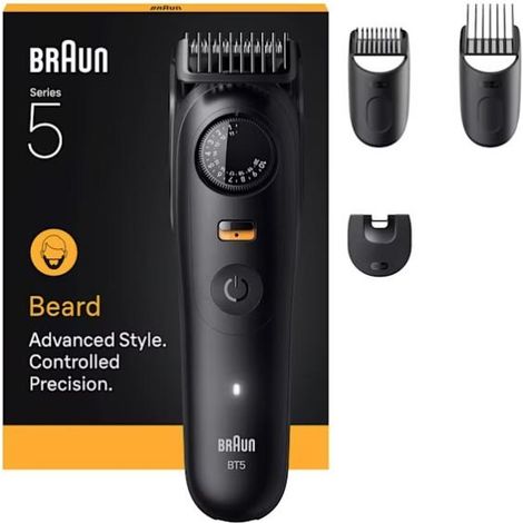 Braun BT5520 Cortapelos de barba negro recargable
