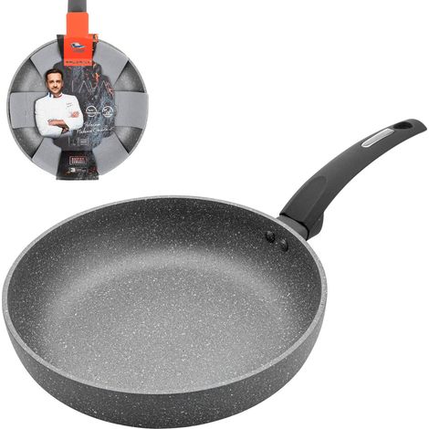 Poêle à frire en pierre de lave Florina de Mateusz Gessler 26 cm gris