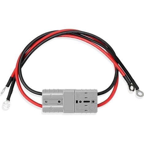 Lot de 2 câbles de charge pour chariot élévateur électrique avec connecteur rapide à joint torique pour batterie 50 A, câble de calibre 8 AWG (1/5)
