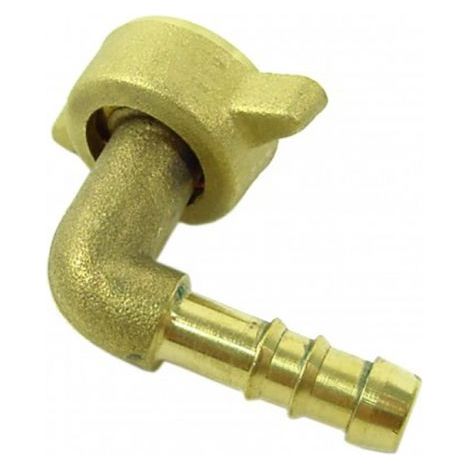 GIUNTO PORTAGOMMA 90 GRADI D. 10 MM CON GHIERA 1/2" PER TUBO IRRORAZIONE (35247)