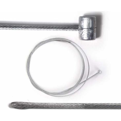 Câble souple, corde à piano. Diamètre 2,5 mm. L : 2,5 m.  Tête 9 x 10 mm (1/3)