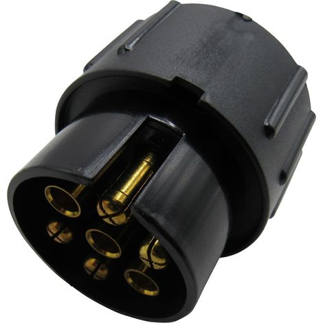 Tow Bar Plug Adaptor Socket 7 to 13 Pin (Trailer Electric Towing Converter Plug) (1/5)