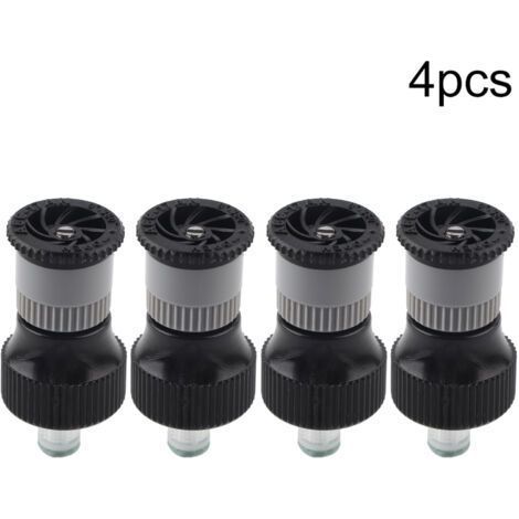 Ugello di irrigazione in plastica per giardino, strumento di irrigazione, filettatura femmina G1/2 DN15, set da 4 irrigatori interrati, ugello regolabile, per prati (1/5)