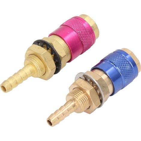 Connecteur rapide refroidi à l'eau et adaptateur à gaz pour torche de soudage TIG PTA DB SR WP 9 17 18 26 (6 mm). (1/5)